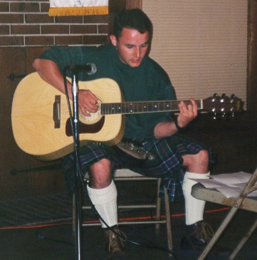 Mike and his guitar.